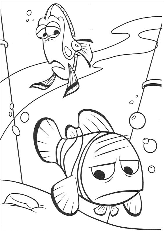 Gdzie jest Nemo kolorowanki